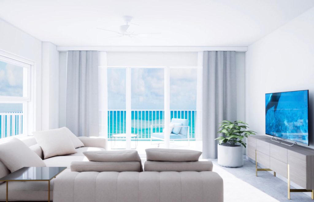 Aruba Condominiums Living Room