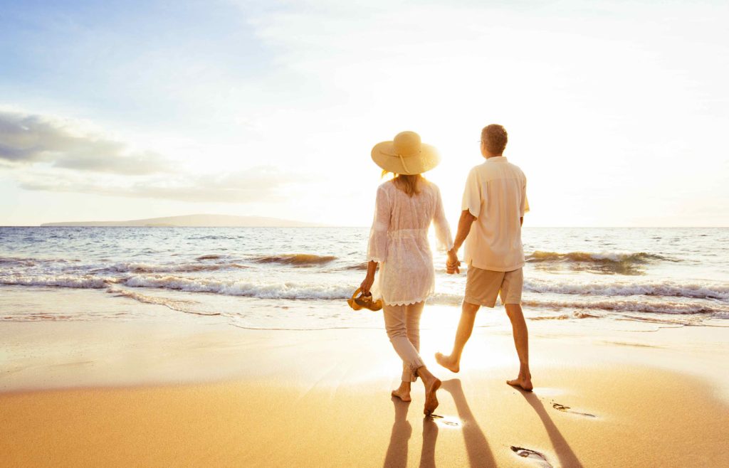 EvenTide couple walking on the beach