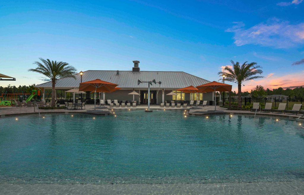 Greyhawk Pool at Dusk