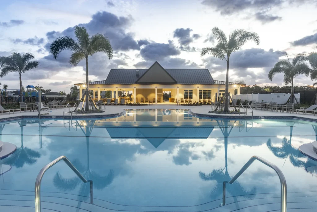 Wylder Pool at Dusk